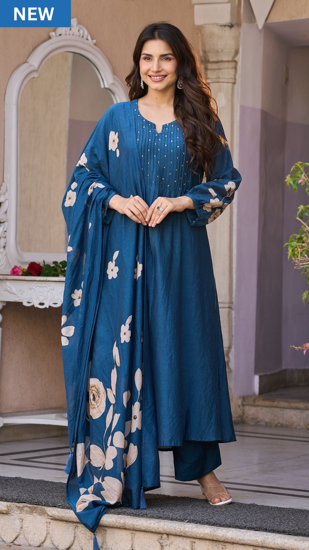 Azure Pleated Grace Set
