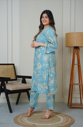 Sky Blue Kurta Set