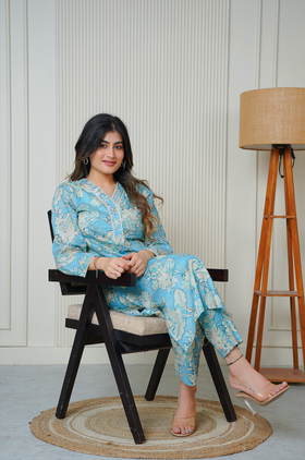 Sky Blue Kurta Set