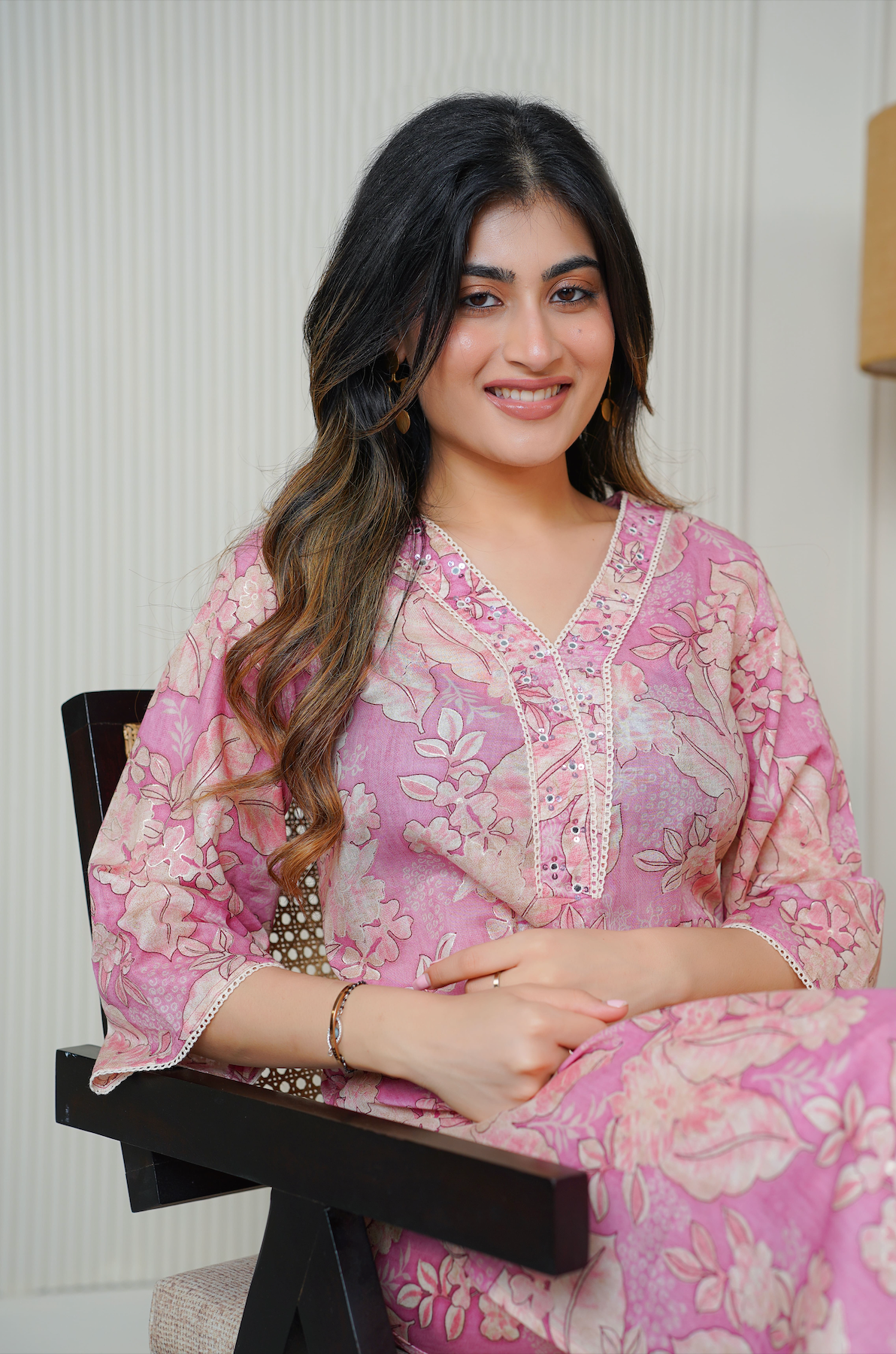 Flamingo Pink kurta Set