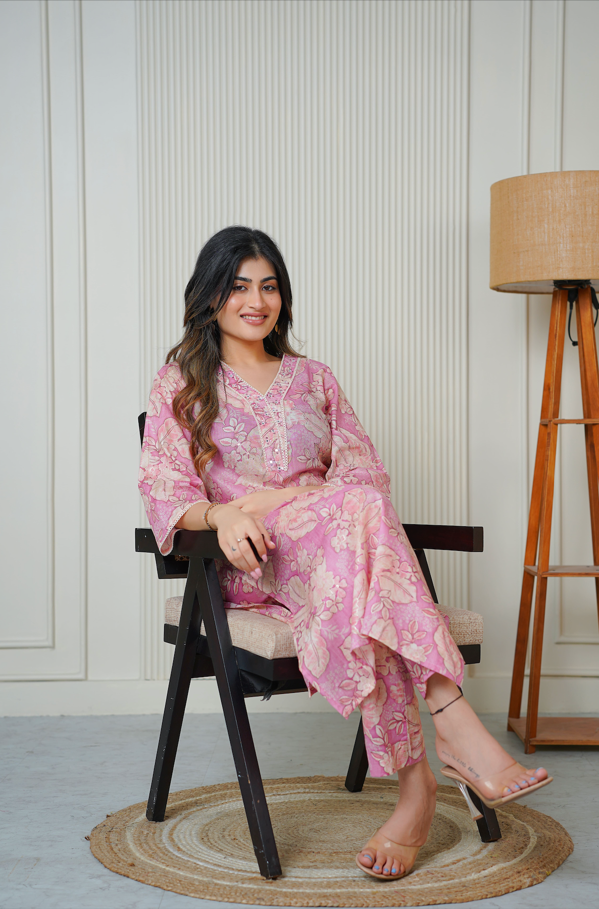 Flamingo Pink kurta Set