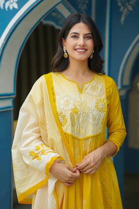 Tuscan Sun Yellow Suit Set