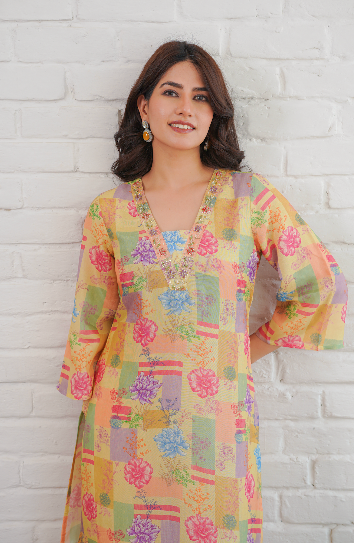 Macaroon Yellow Kurta Set