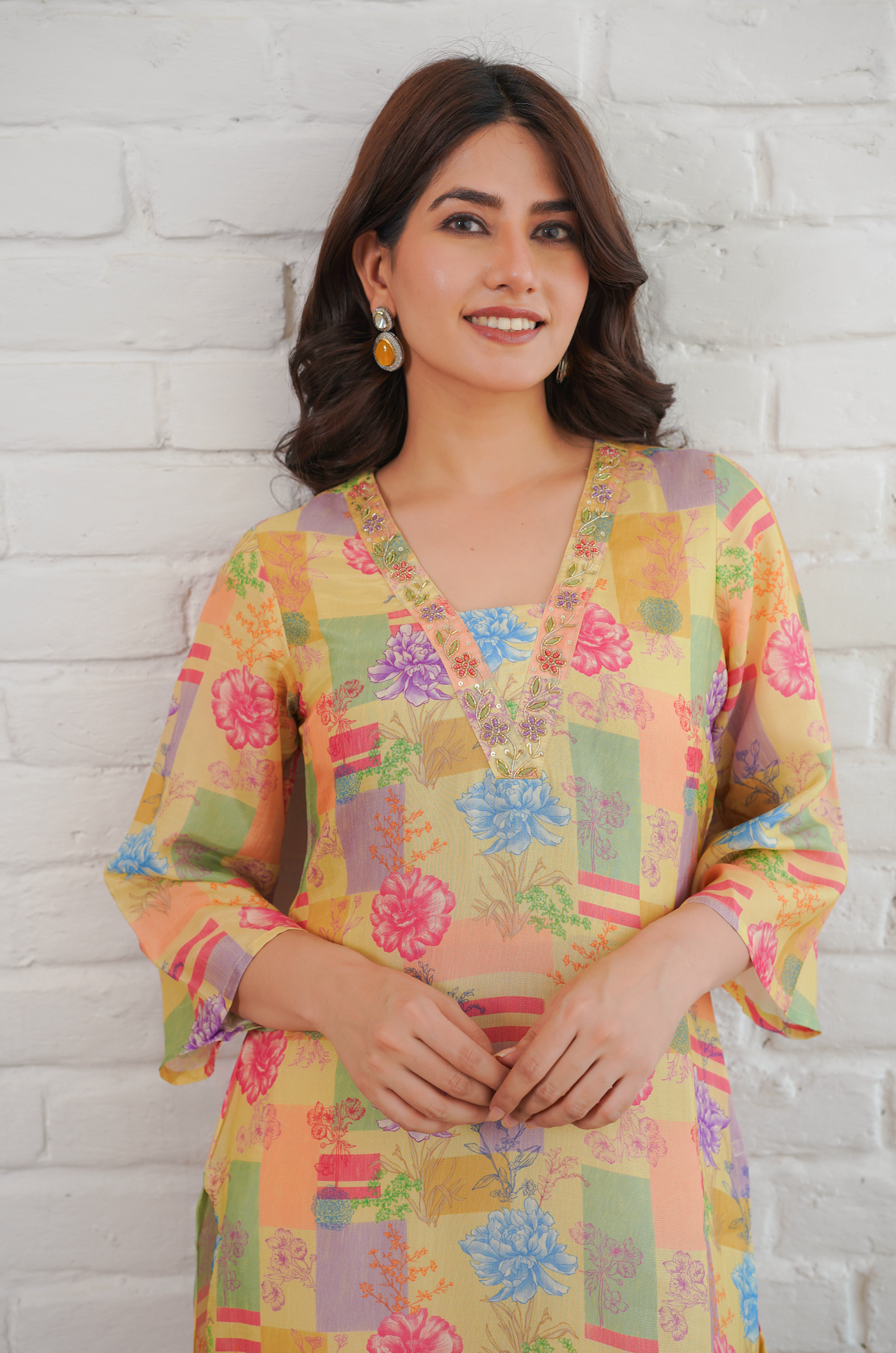 Macaroon Yellow Kurta Set