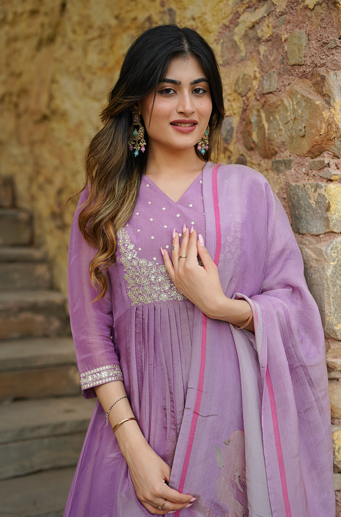 Dark Violet Suit set