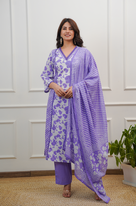 Iris Purple Suit Set