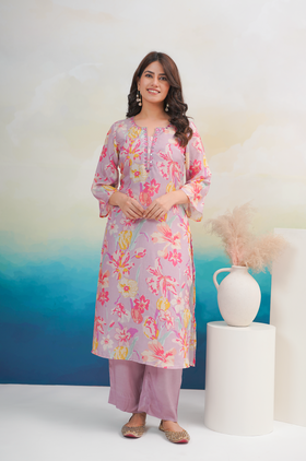 Iris Purple Kurta Set