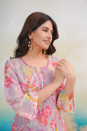 Iris Purple Kurta Set