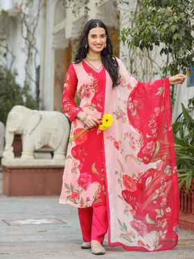 Candy red suit set