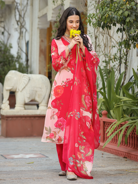 Candy red suit set