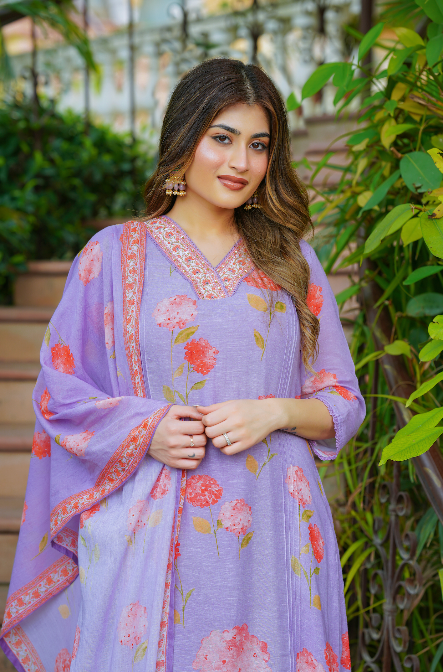 Electric purple Suit Set