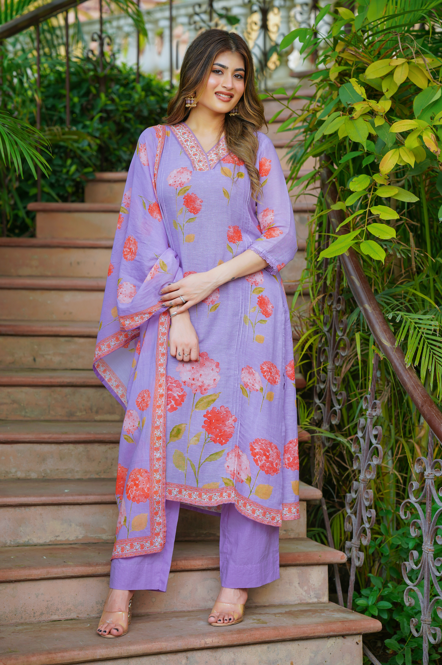 Electric purple Suit Set