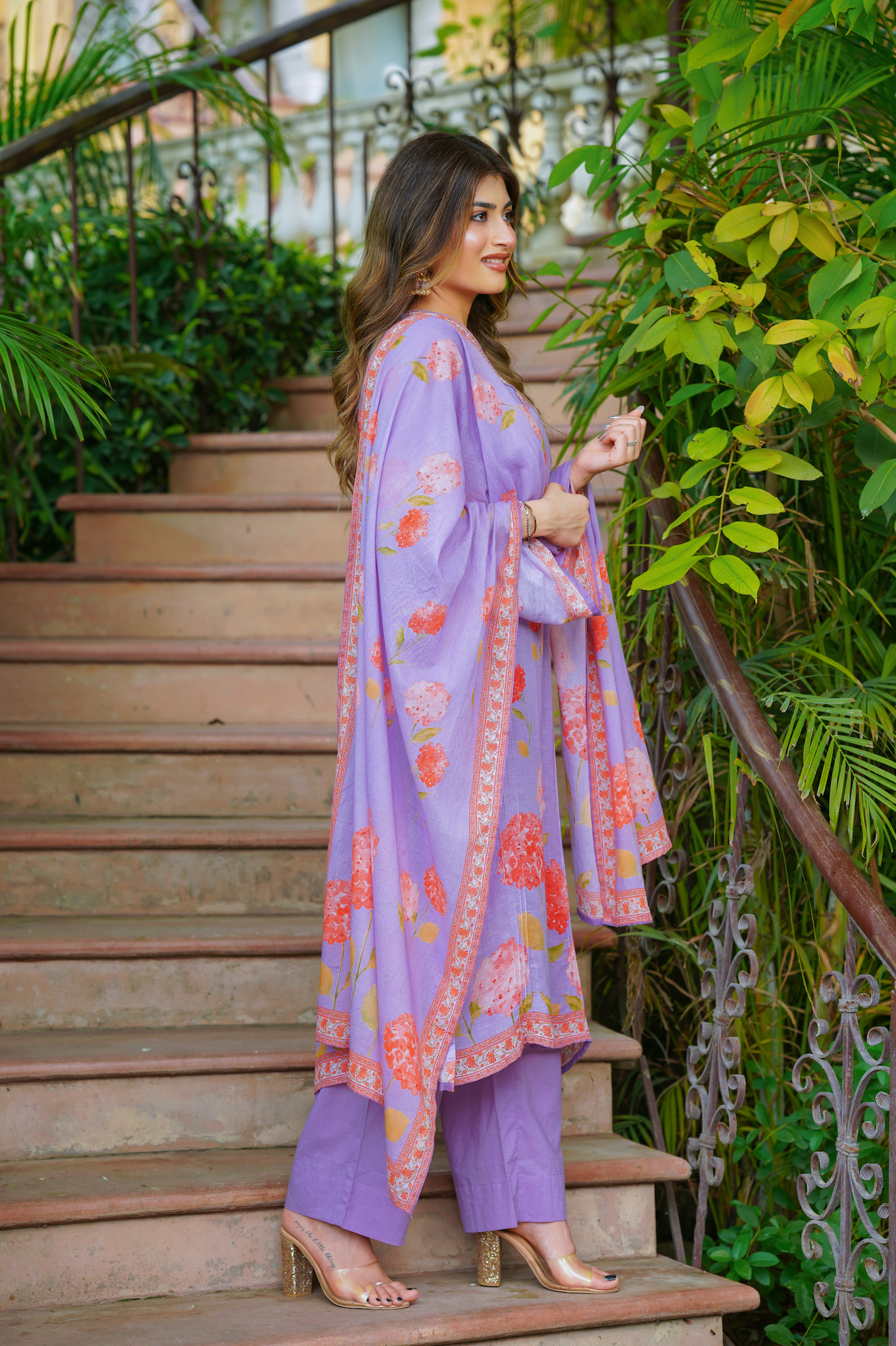 Electric purple Suit Set