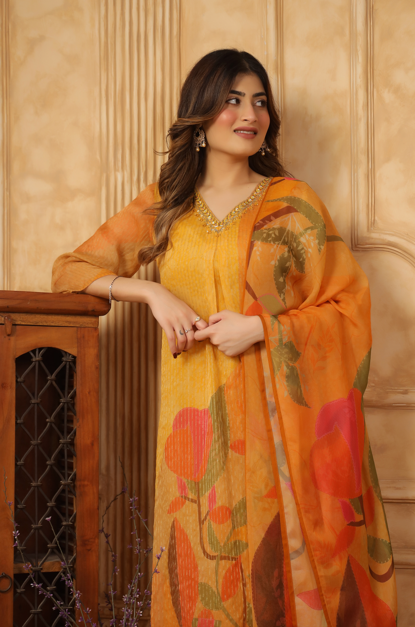 Shades of Saffron Suit Set