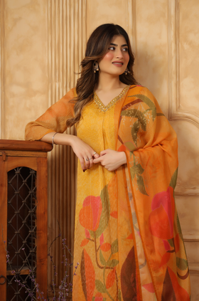Shades of Saffron Suit Set