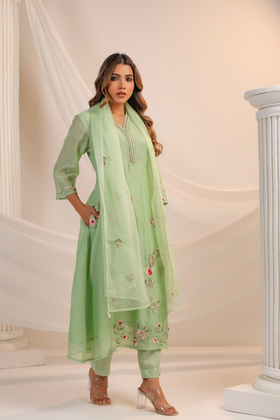 Minted Majesty A-Line Suit Set