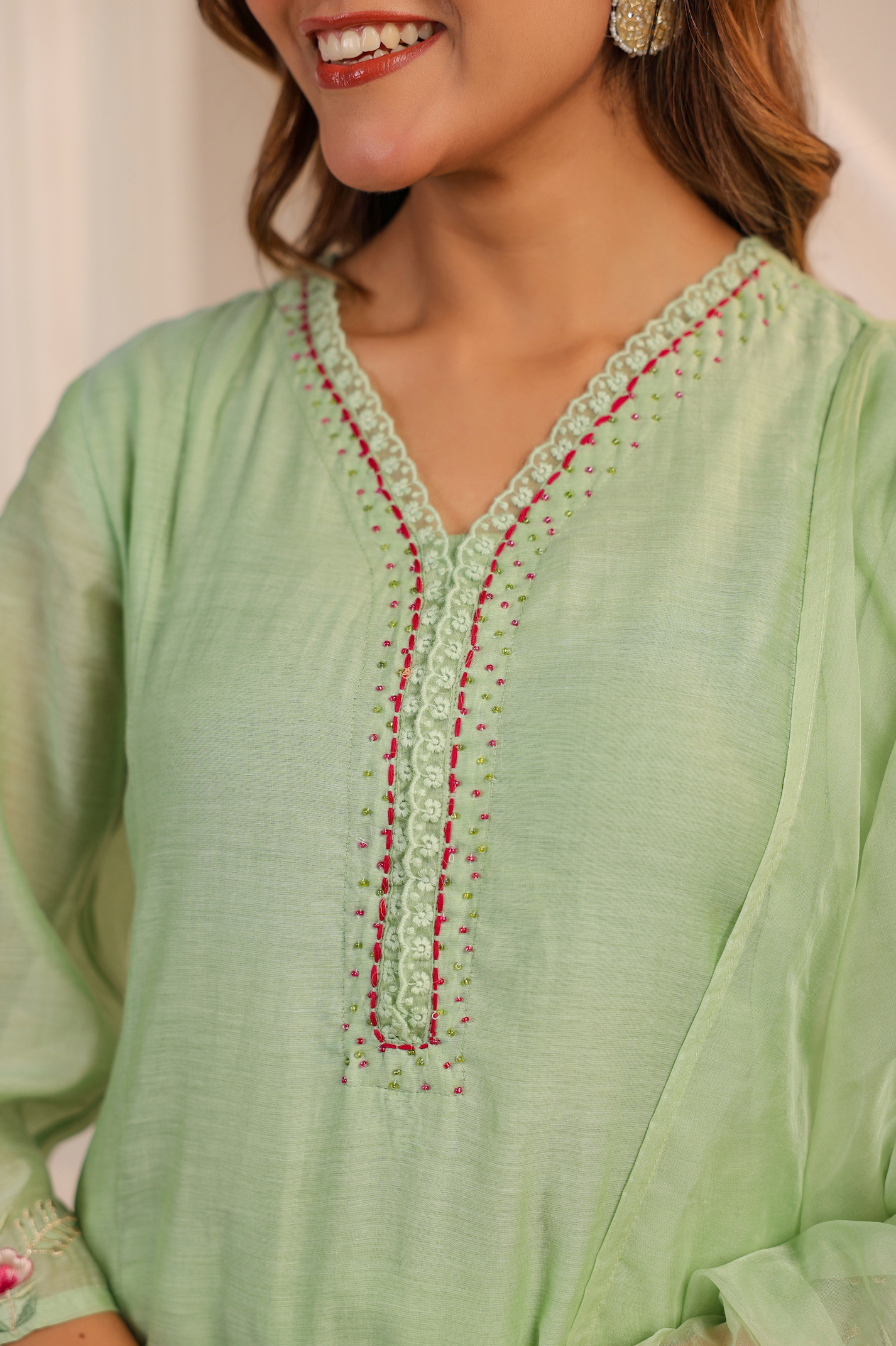 Minted Majesty A-Line Suit Set