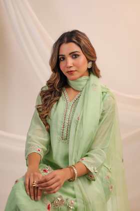 Minted Majesty A-Line Suit Set