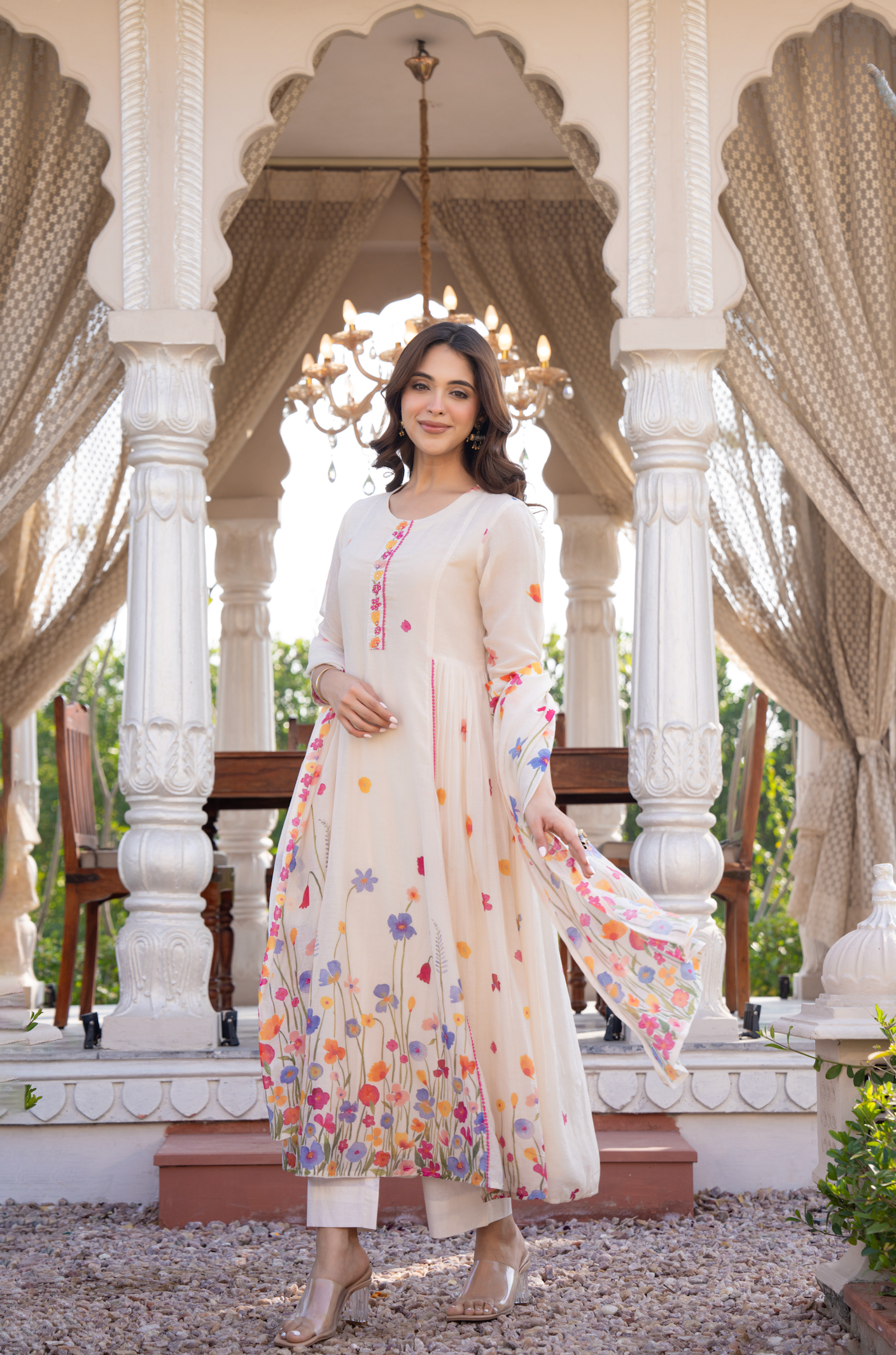 Floral Grace Cotton Suit Set