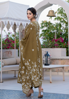 Moss Elegance Cotton Suit Set