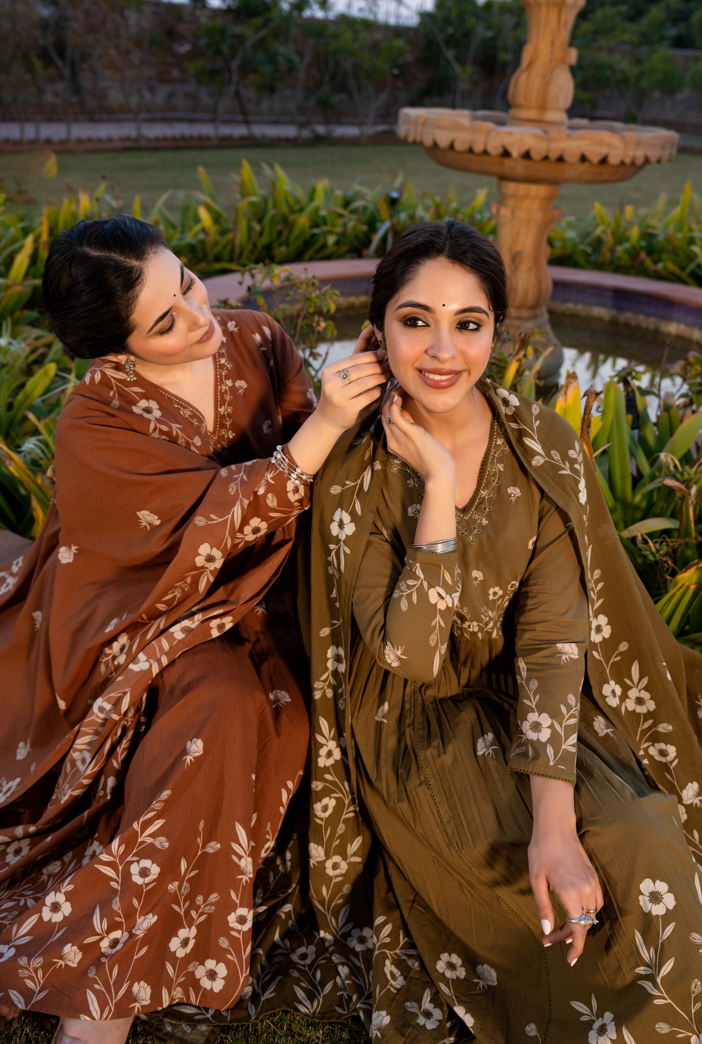 Cinnamon Bloom Cotton Suit Set