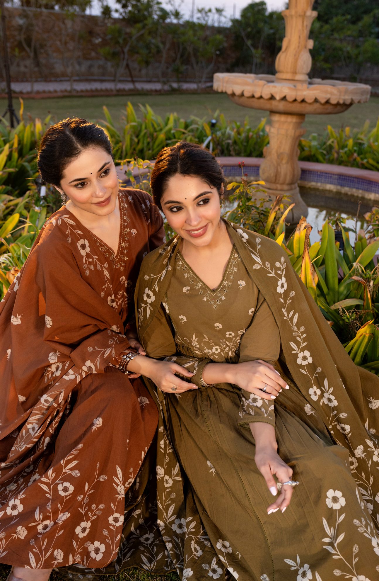 Cinnamon Bloom Cotton Suit Set