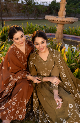 Cinnamon Bloom Cotton Suit Set