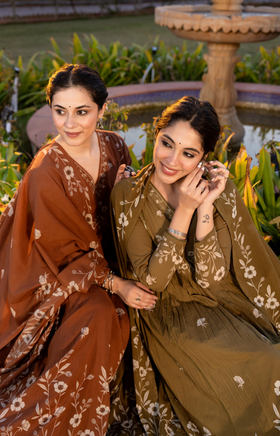 Moss Elegance Cotton Suit Set