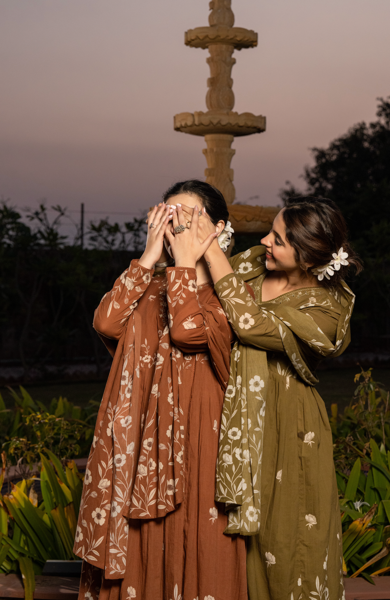 Cinnamon Bloom Cotton Suit Set