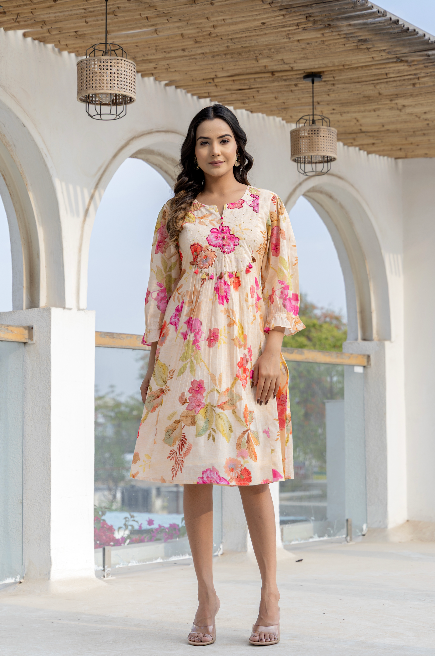 Flora Luxe Cotton Tunic