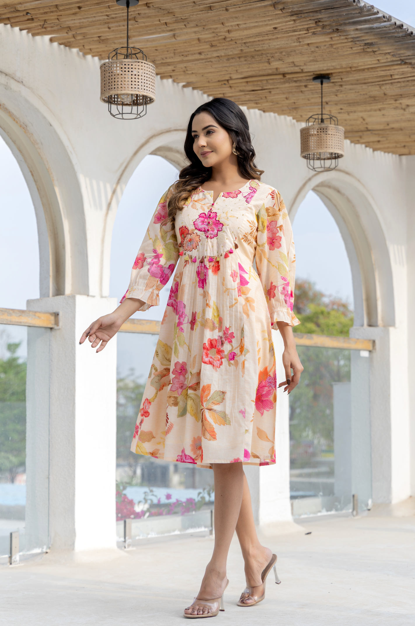 Flora Luxe Cotton Tunic