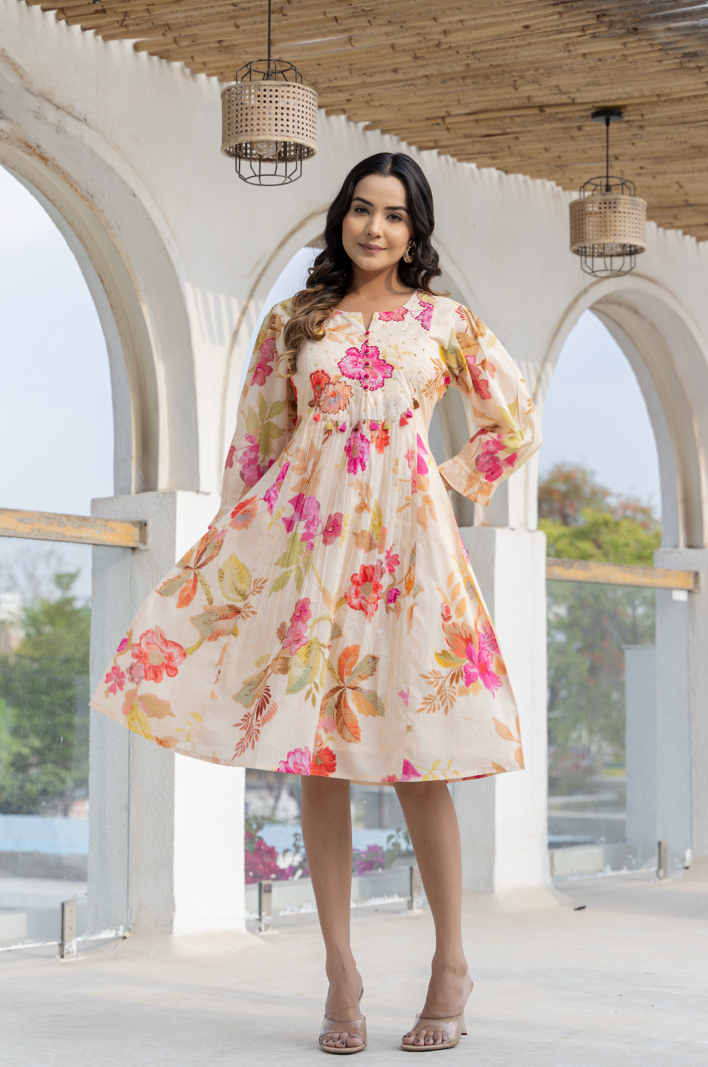 Flora Luxe Cotton Tunic