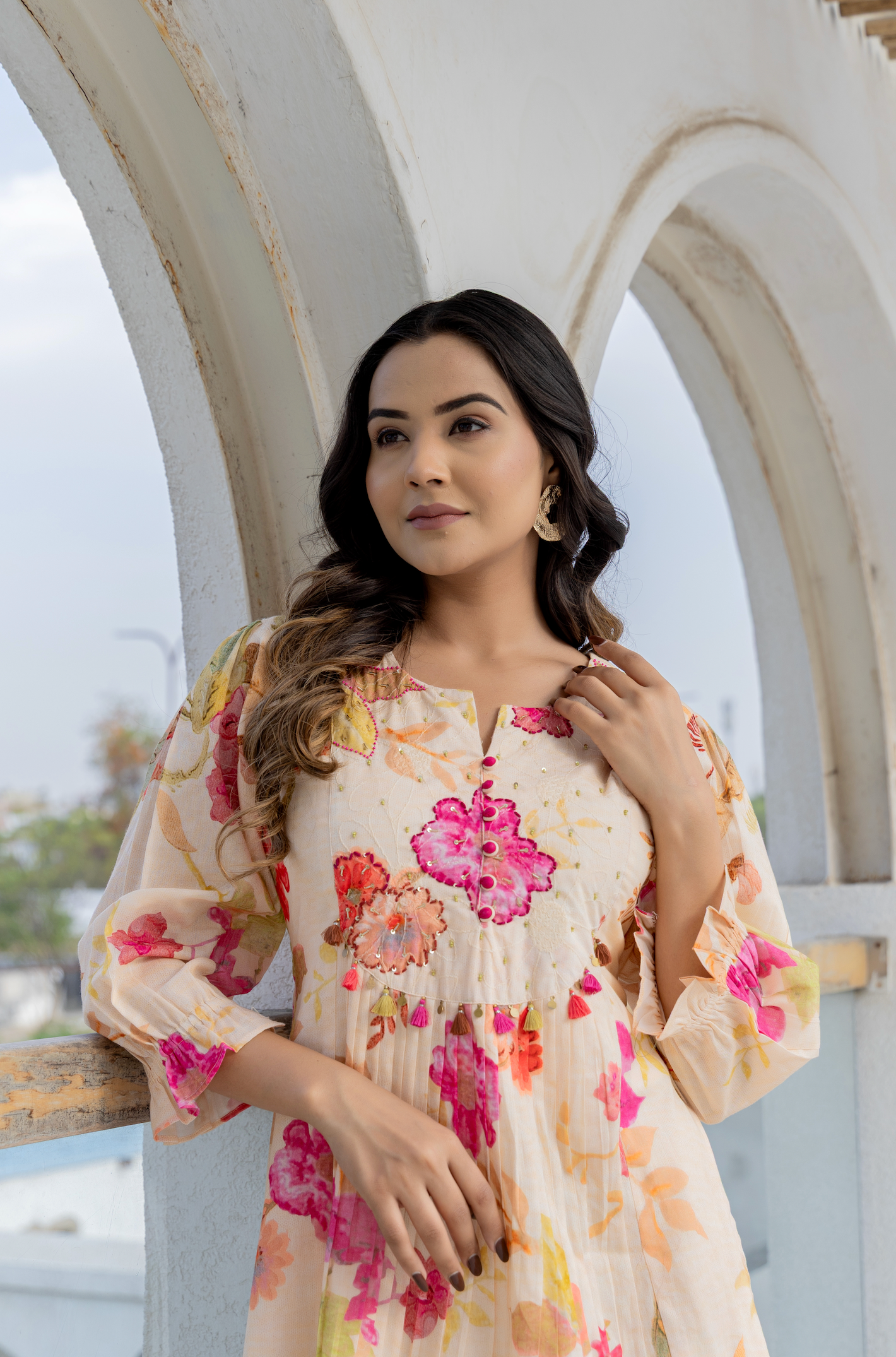 Flora Luxe Cotton Tunic