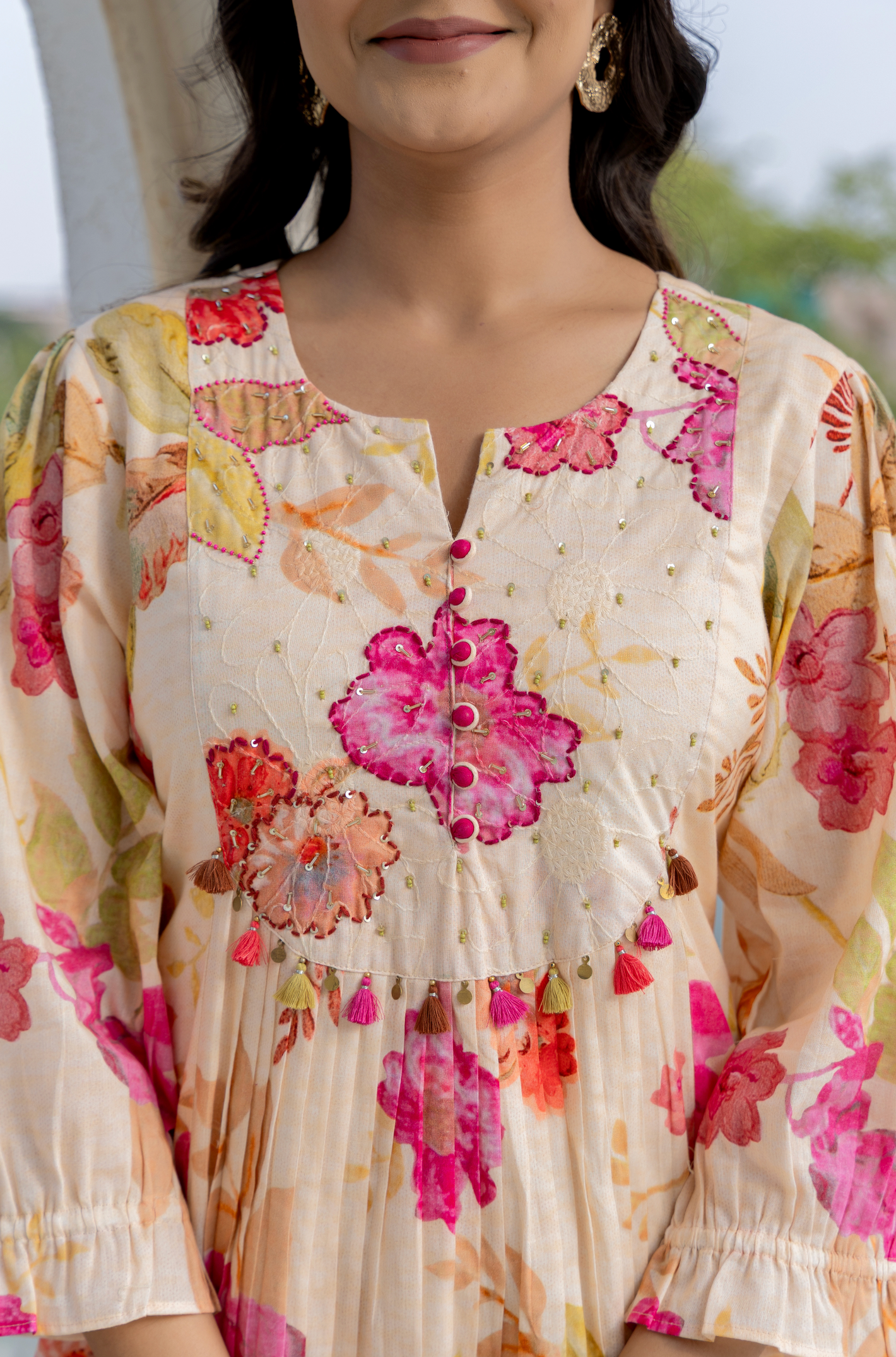 Flora Luxe Cotton Tunic