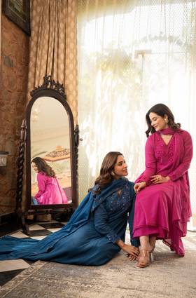 Berry Blush Crush Cotton Suit Set