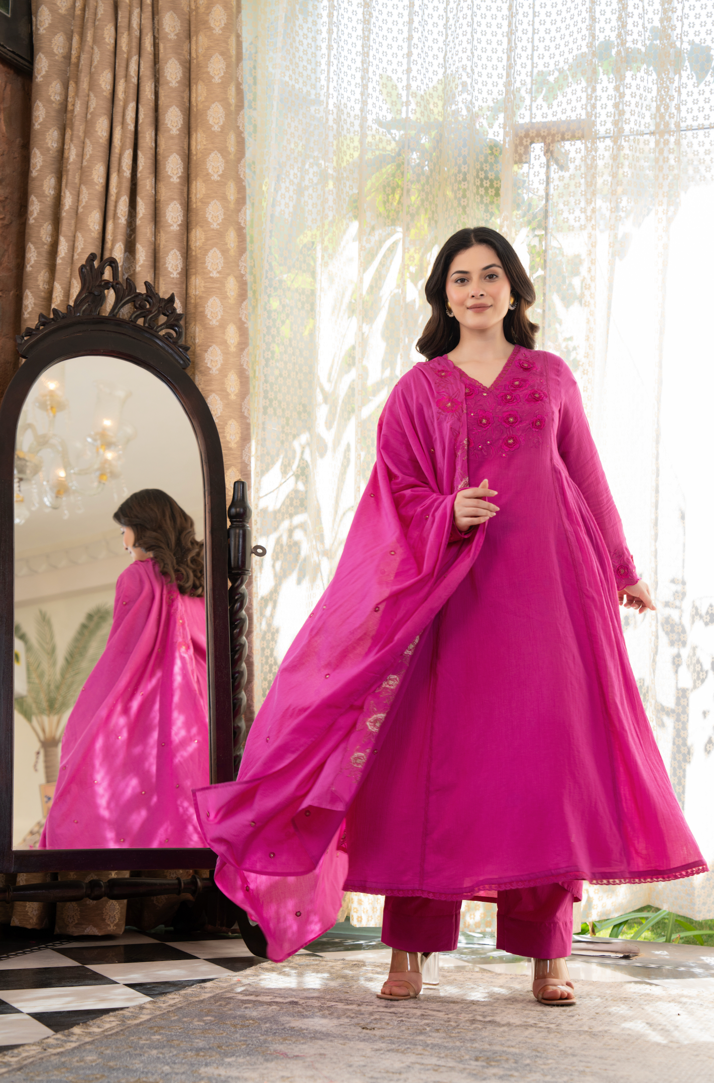 Berry Blush Crush Cotton Suit Set