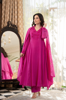 Berry Blush Crush Cotton Suit Set