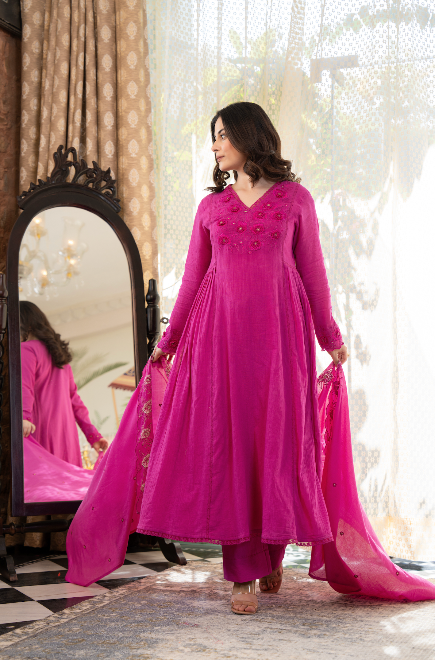 Berry Blush Crush Cotton Suit Set