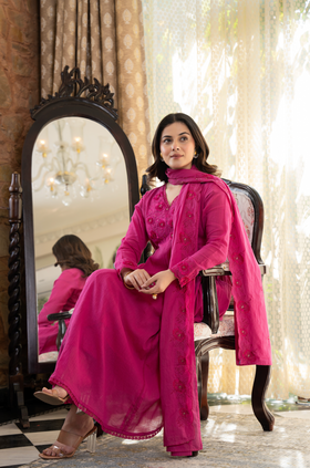 Berry Blush Crush Cotton Suit Set