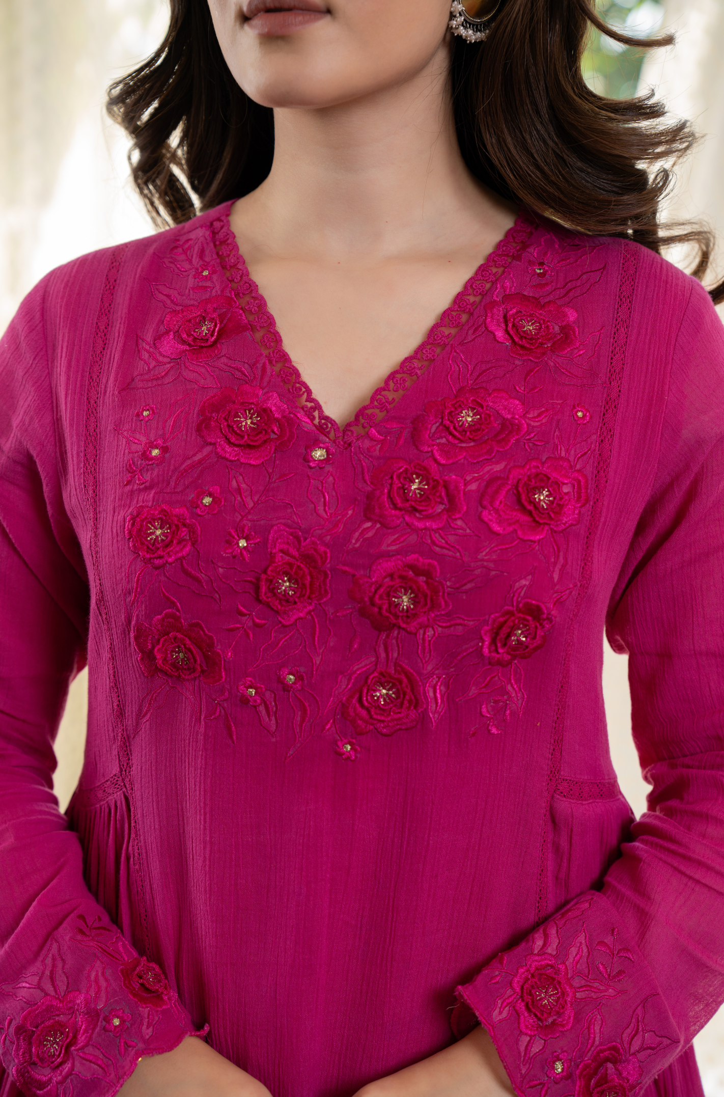 Berry Blush Crush Cotton Suit Set