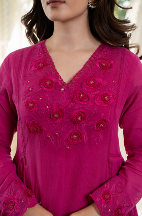 Berry Blush Crush Cotton Suit Set