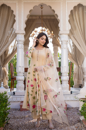 Blossom Flora Chanderi Suit Set