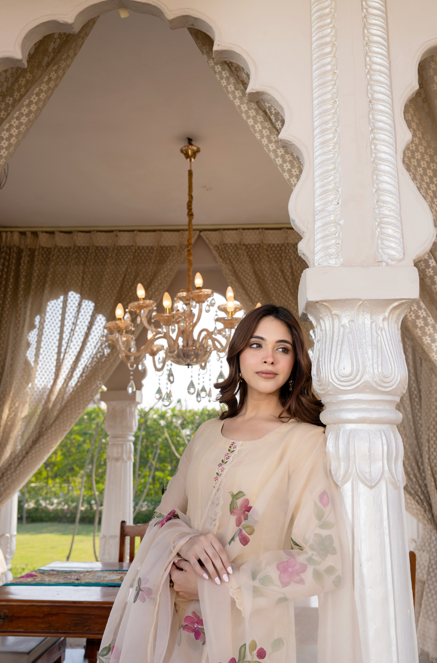 Blossom Flora Chanderi Suit Set