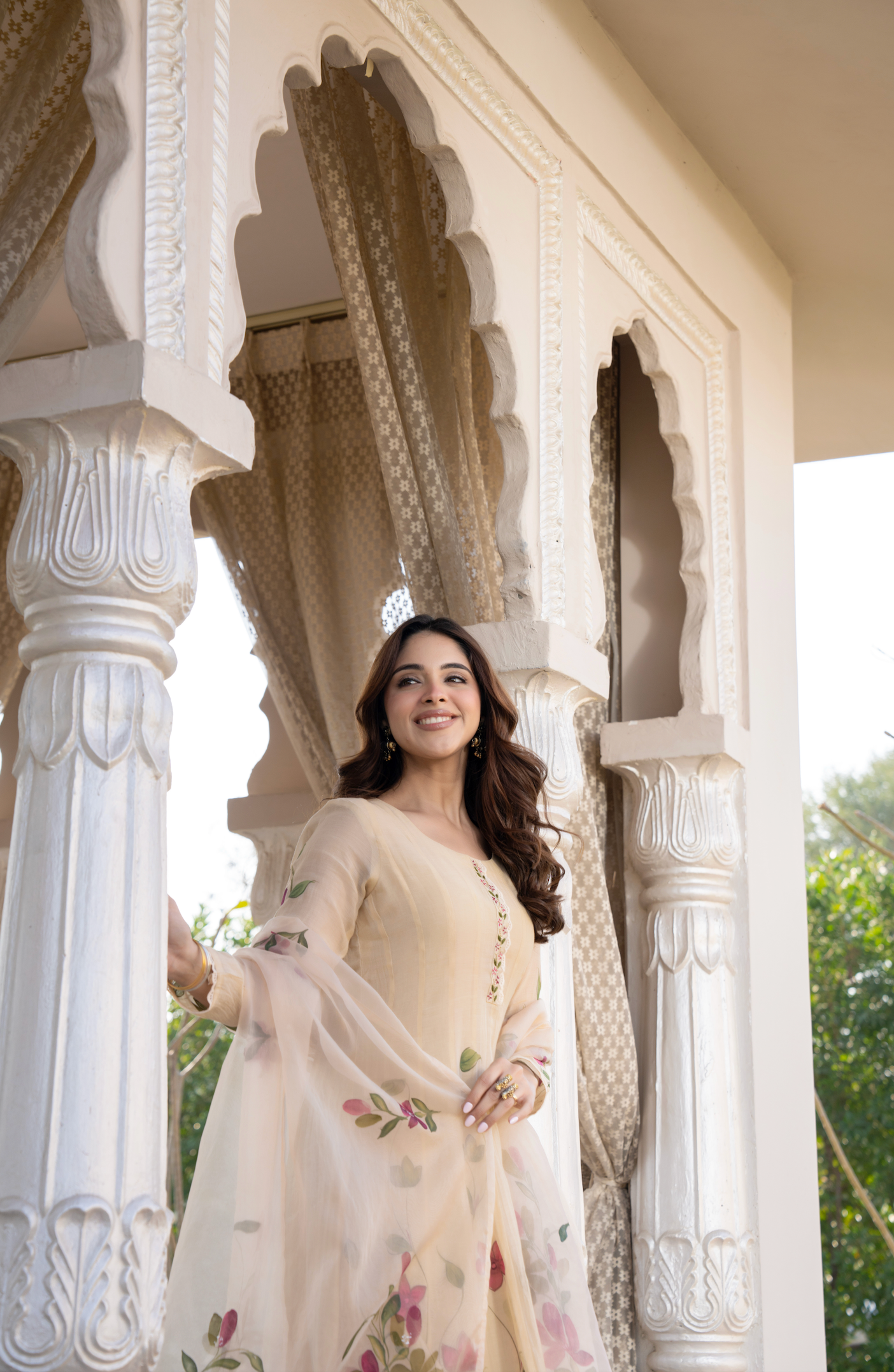 Blossom Flora Chanderi Suit Set