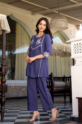 Royal Iris Co-ord Set
