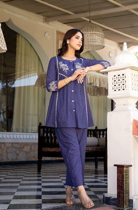 Royal Iris Co-ord Set