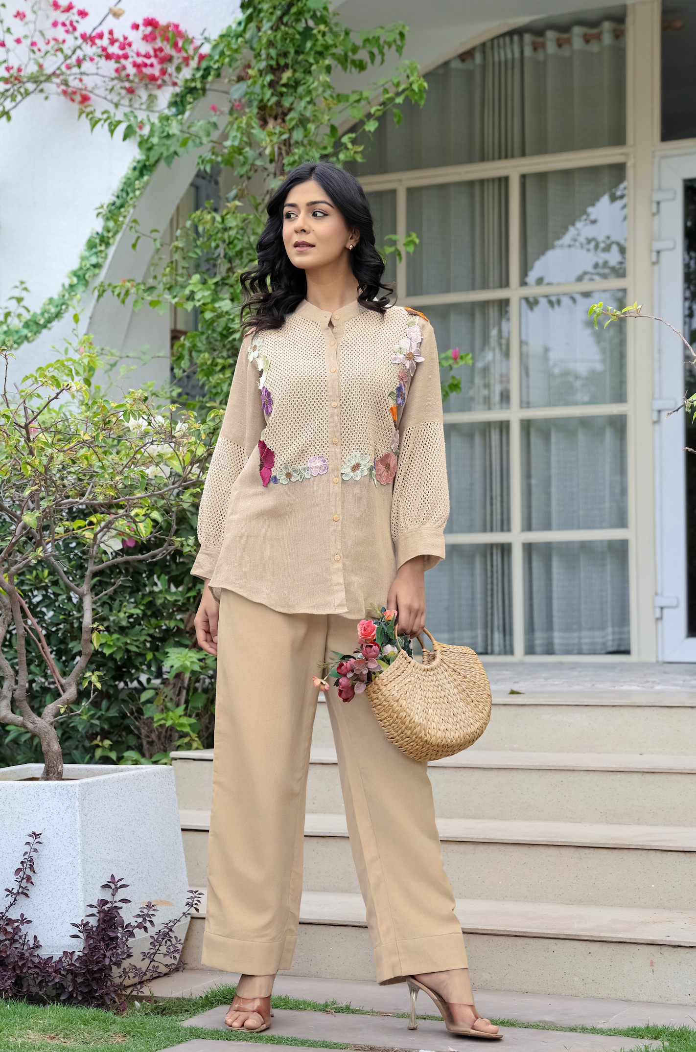 Crochet Bloom Ensemble Co-ord Set