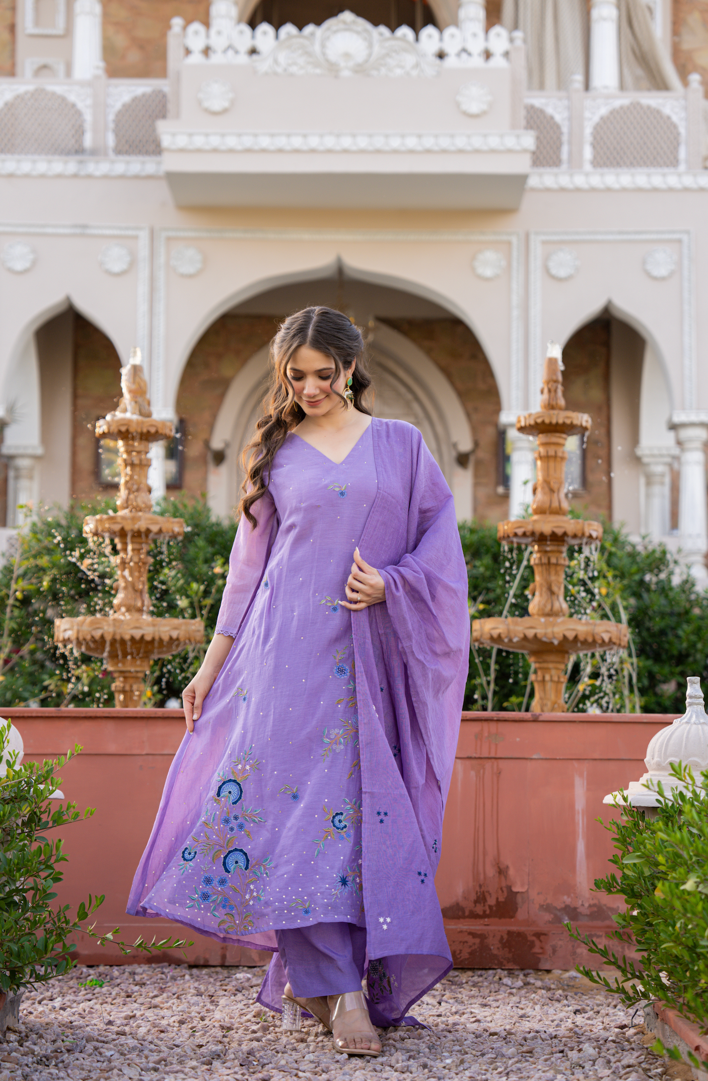 Lavender Bloom Suit Set