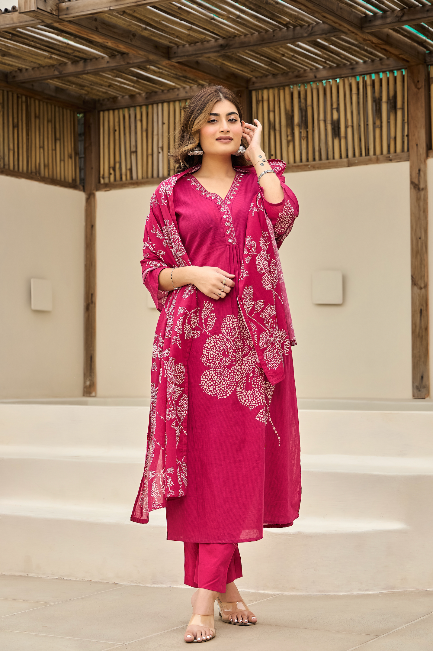 Pink Blossom Suit Set
