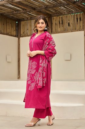 Pink Blossom Suit Set
